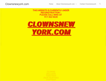 Tablet Screenshot of clownsnewyork.com